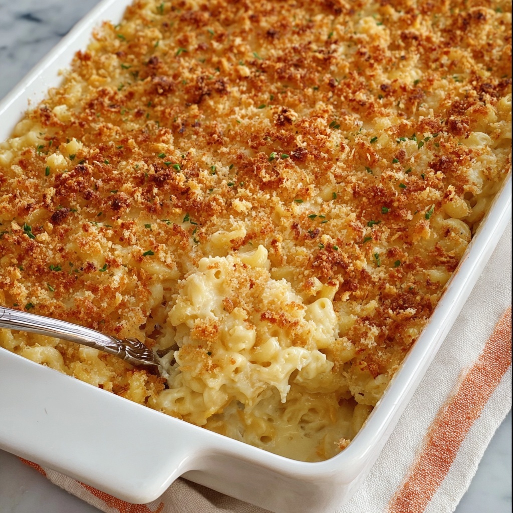Baked Mac and Cheese with Cheez-It Crust Recipe - Recipe Image