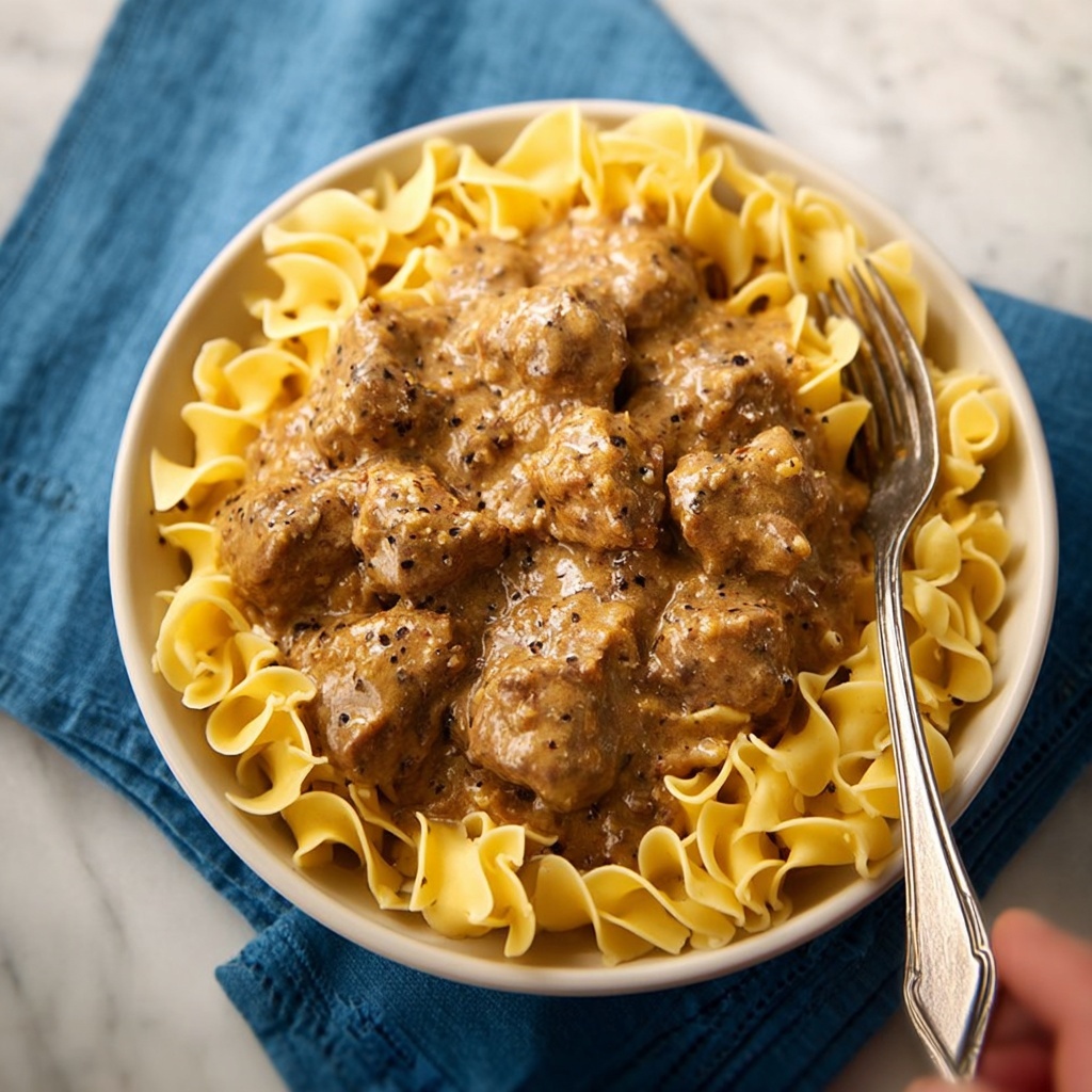 Slow Cooker Beef Stroganoff Recipe - Recipe Image