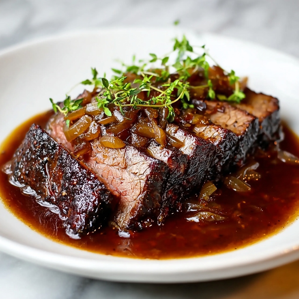 Red Wine & Gelatin Jus Brisket Recipe - Recipe Image