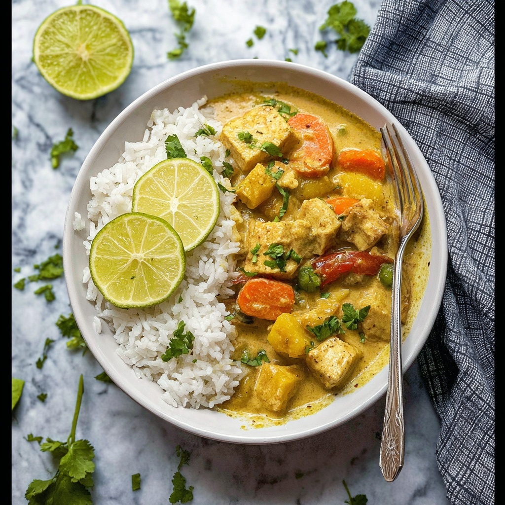 Tofu Green Curry Recipe - Recipe Image