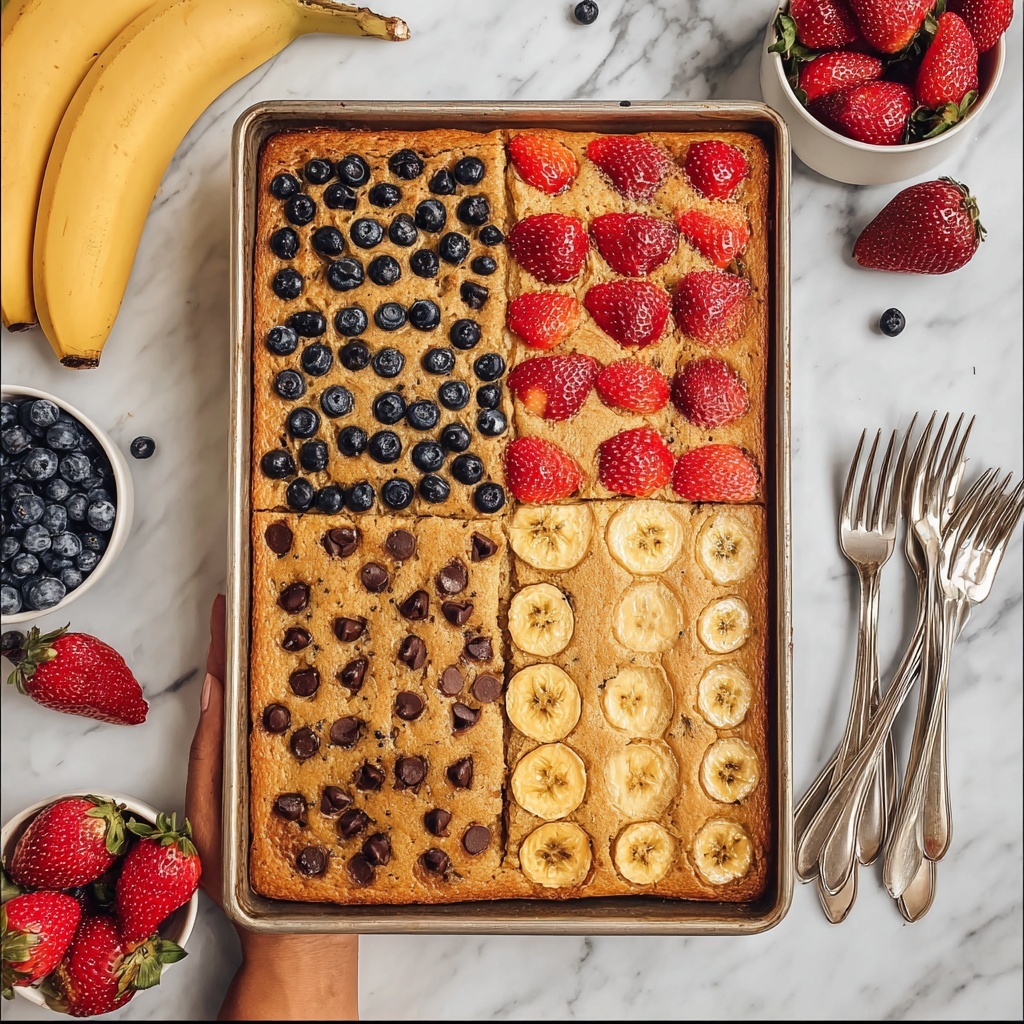 Sheet Pan Pancakes with Fresh Fruits and Chocolate Chips Recipe - Recipe Image