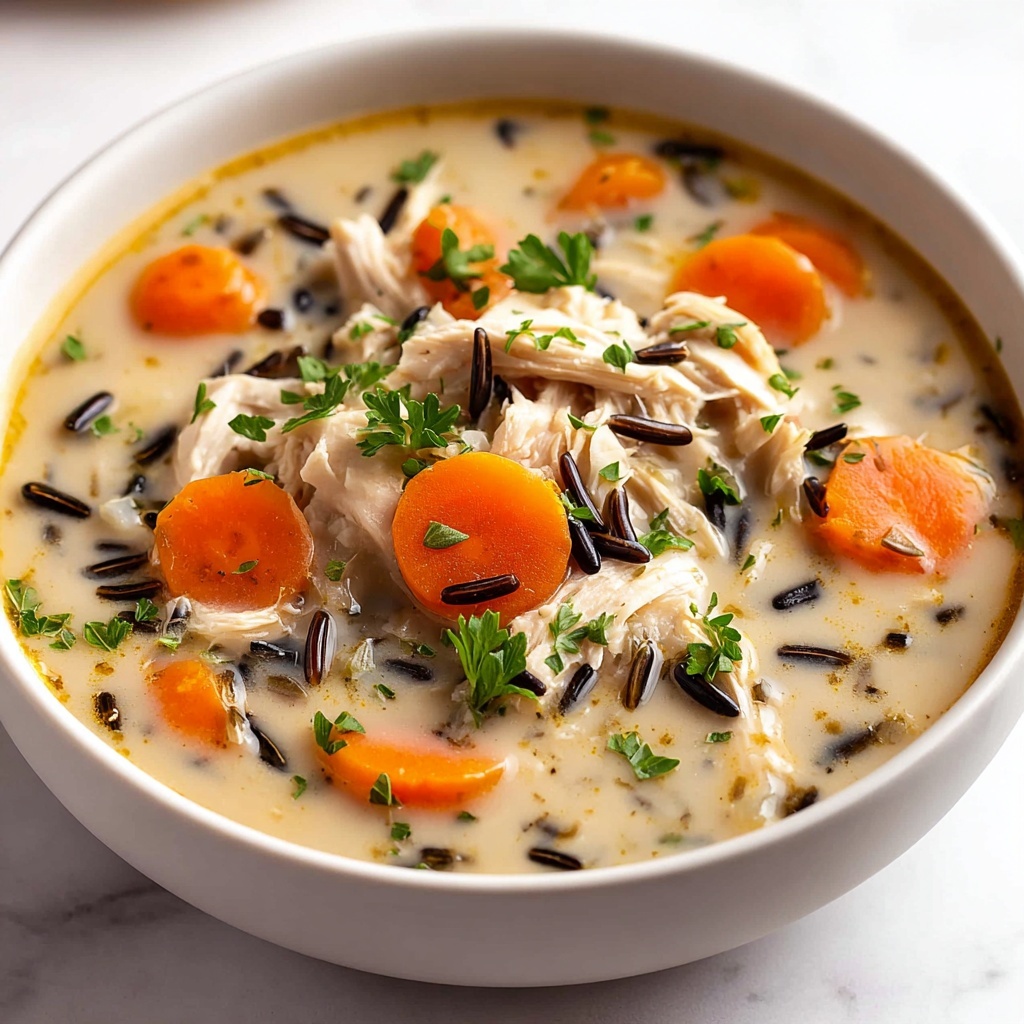 Healthy Chicken Wild Rice Soup Recipe - Recipe Image