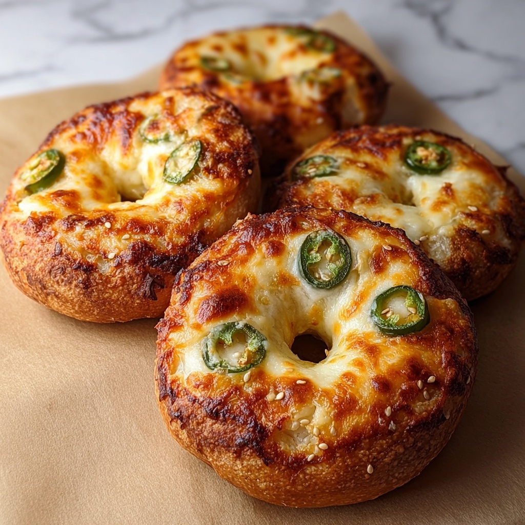 Jalapeno Cheddar Yogurt Bagels Recipe - Recipe Image