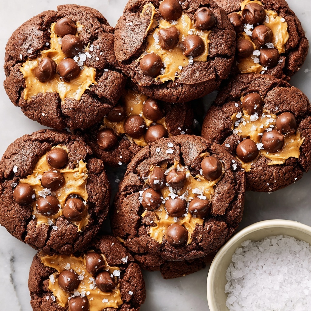 Peanut Butter Stuffed Chocolate Cookies Recipe - Recipe Image