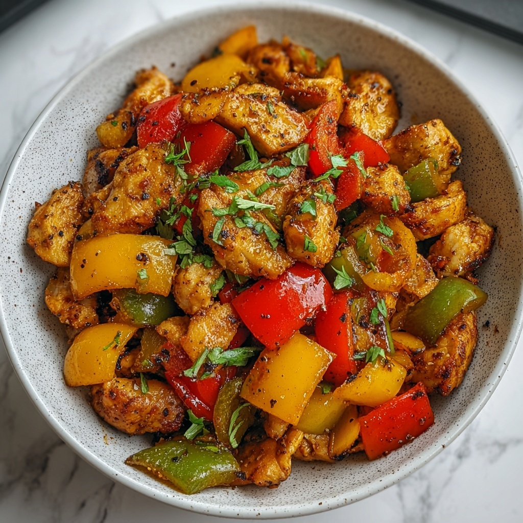 Jalapeño Chicken with Bell Peppers Recipe - Recipe Image