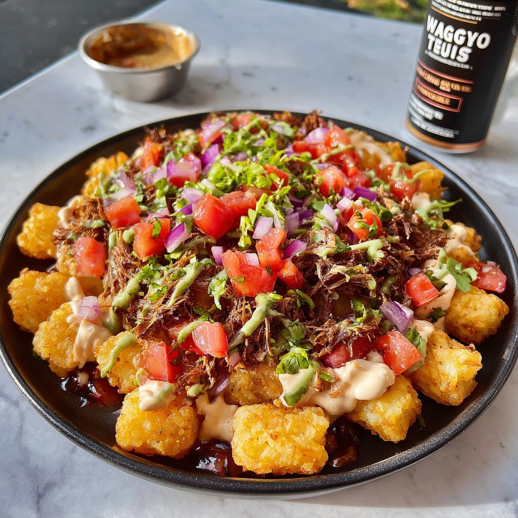 Loaded Beef Rib Tater Tots Recipe - Recipe Image