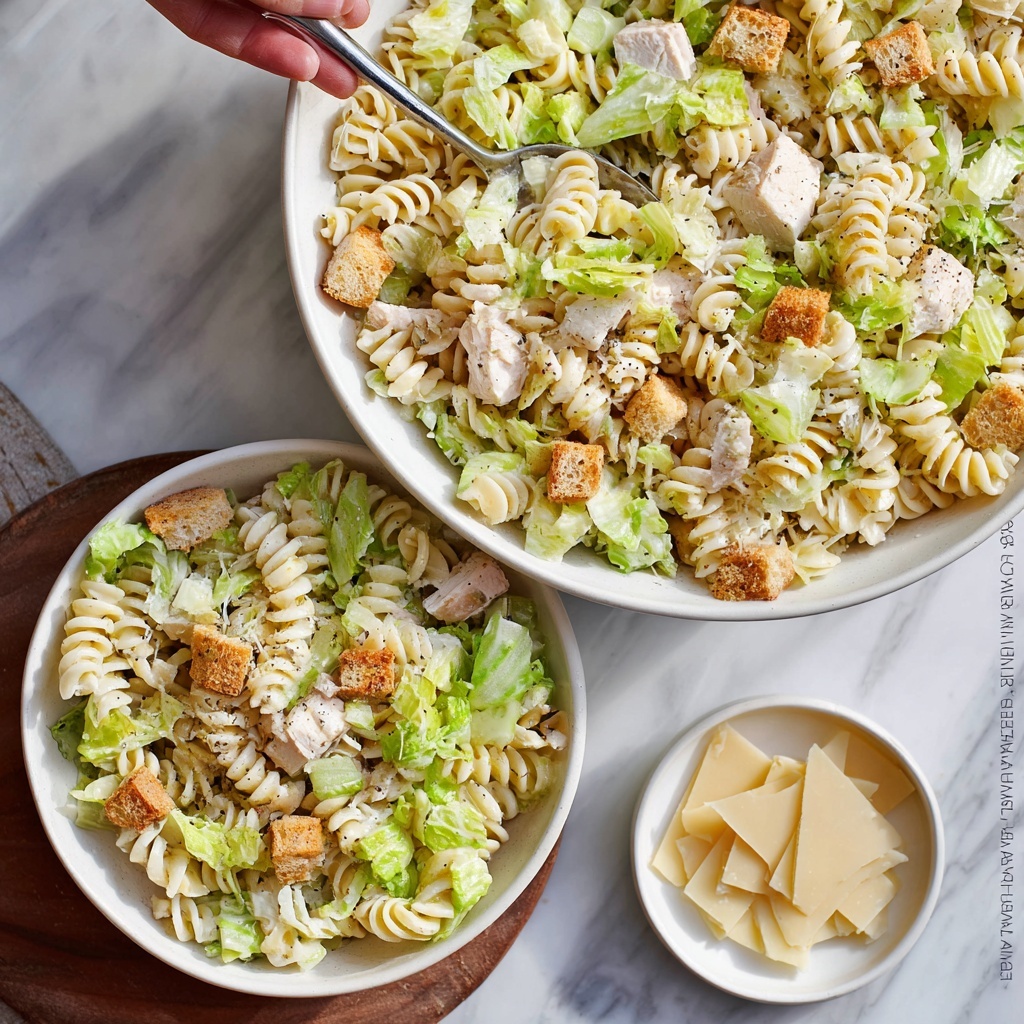 Chicken Caesar Pasta Salad Recipe - Recipe Image