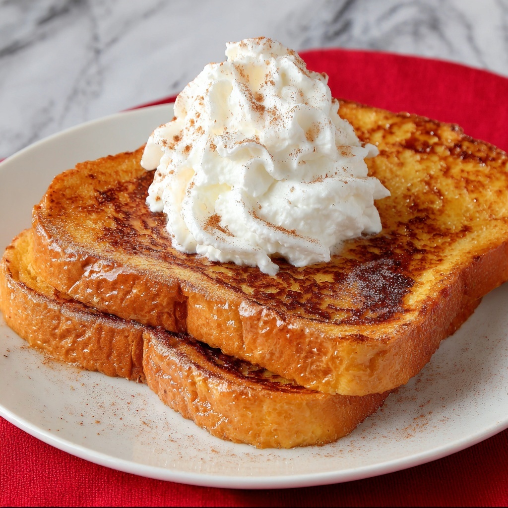 Pumpkin Pie French Toast with Homemade Pumpkin Syrup Recipe - Recipe Image