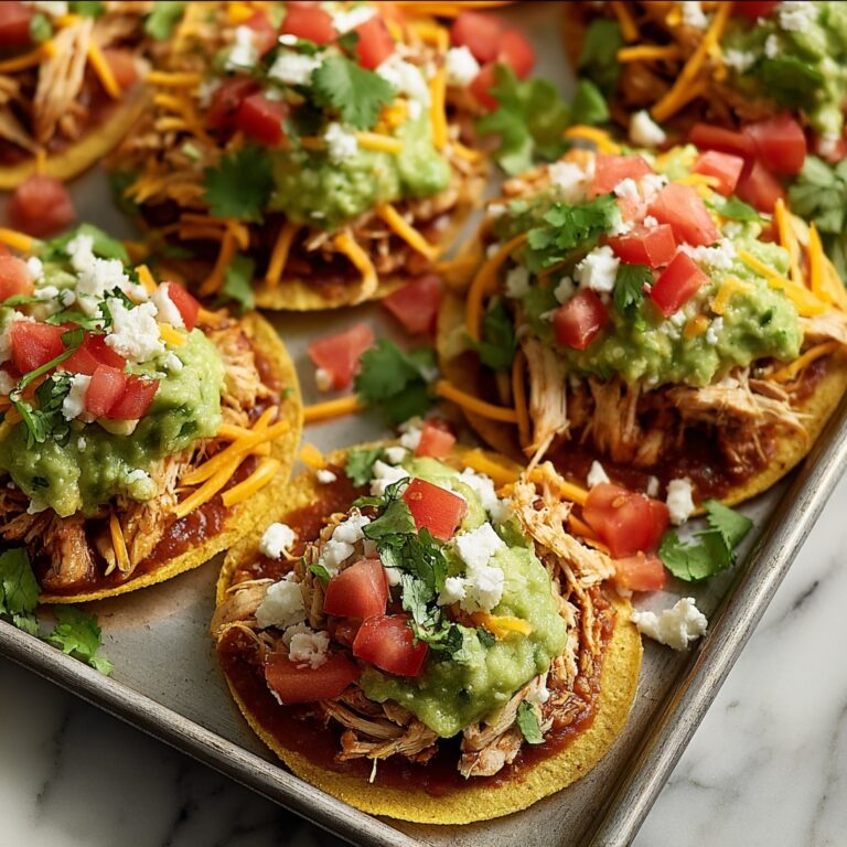Easy Chicken Tostadas Recipe