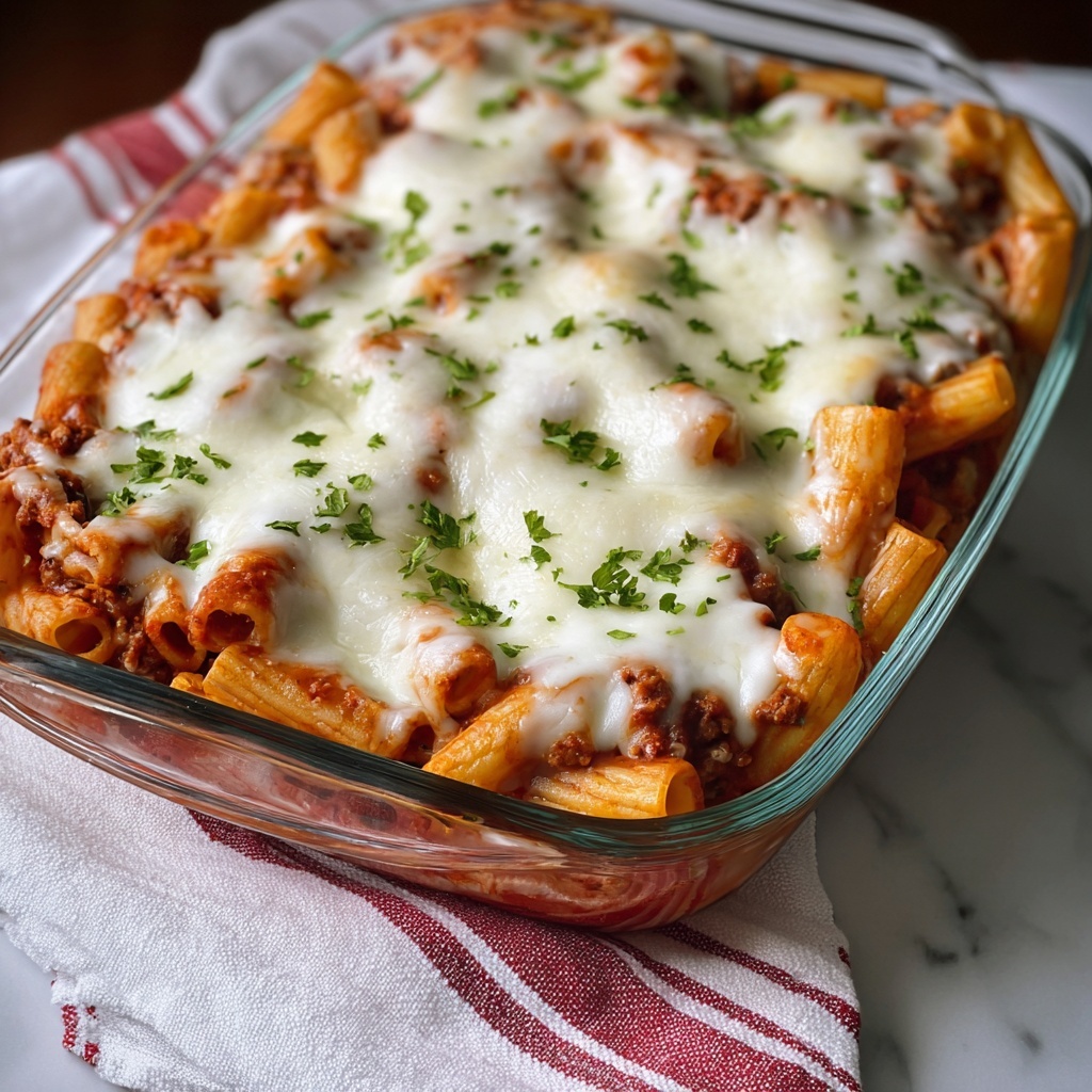 Delicious Meatless Baked Ziti Recipe - Recipe Image