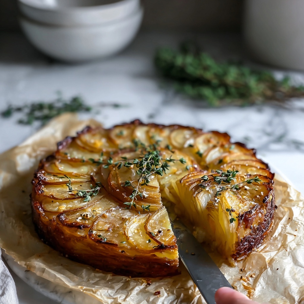 Crispy Balsamic Thyme Potato Torte Recipe - Recipe Image