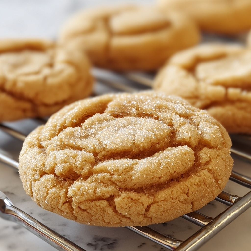 Thick and Chewy Peanut Butter Cookies Recipe - Recipe Image