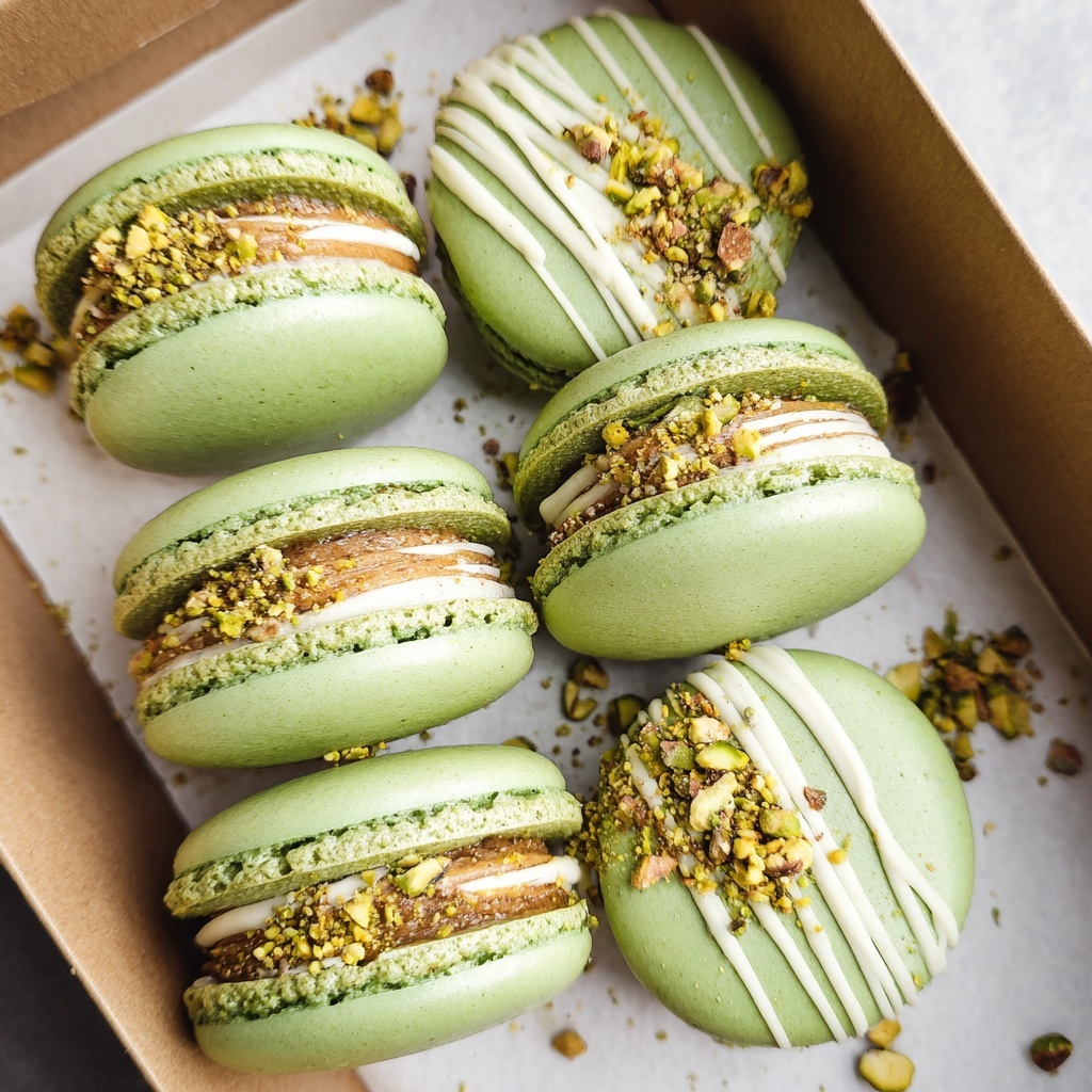 Pistachio Macarons Recipe - Recipe Image