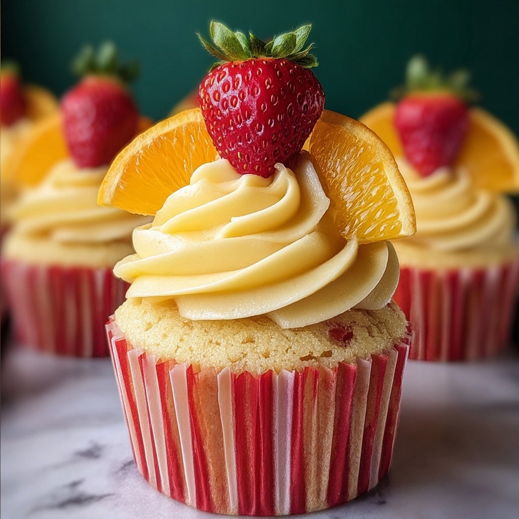 Strawberry Mango Margarita Cupcakes Recipe - Recipe Image