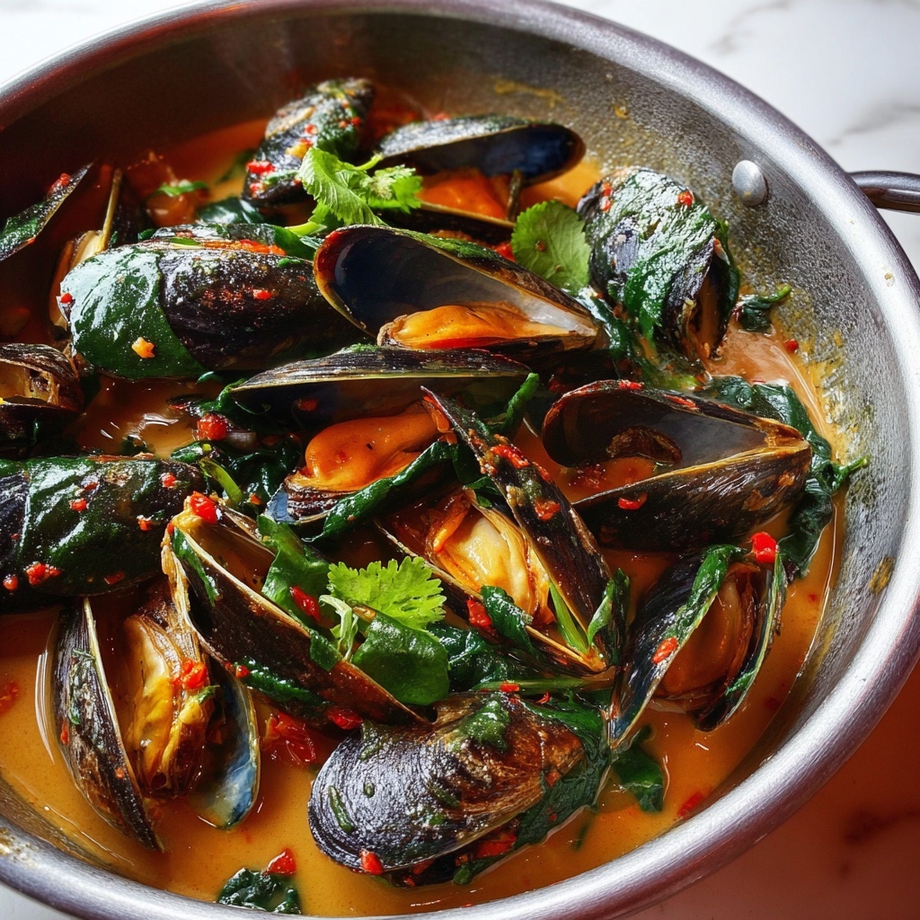 Thai Coconut Curry Mussels Recipe - Recipe Image