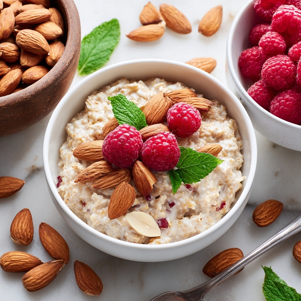 Raspberry Almond Oatmeal Recipe - Recipe Image