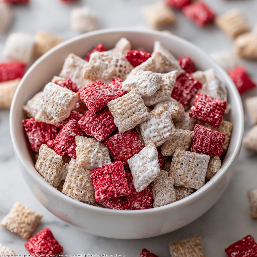 Cherry Cheesecake Puppy Chow Recipe - Recipe Image