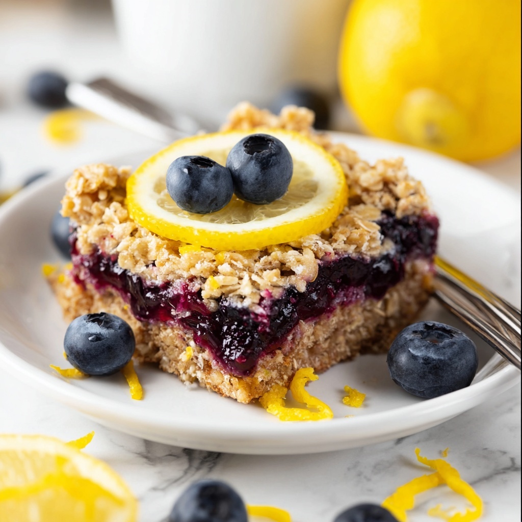 Lemon Blueberry Baked Oatmeal Recipe - Recipe Image