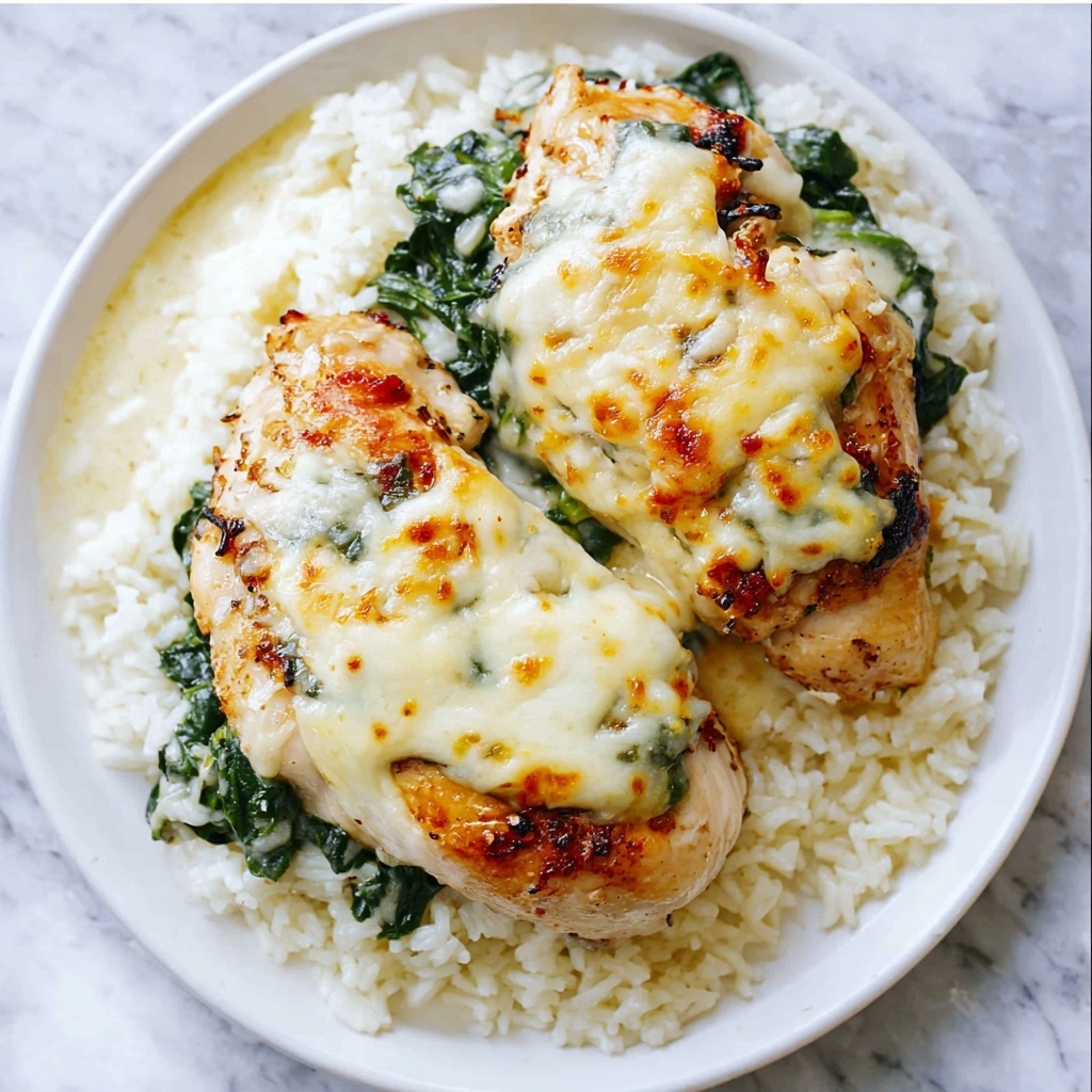 Smothered Chicken with Creamed Spinach Recipe - Recipe Image
