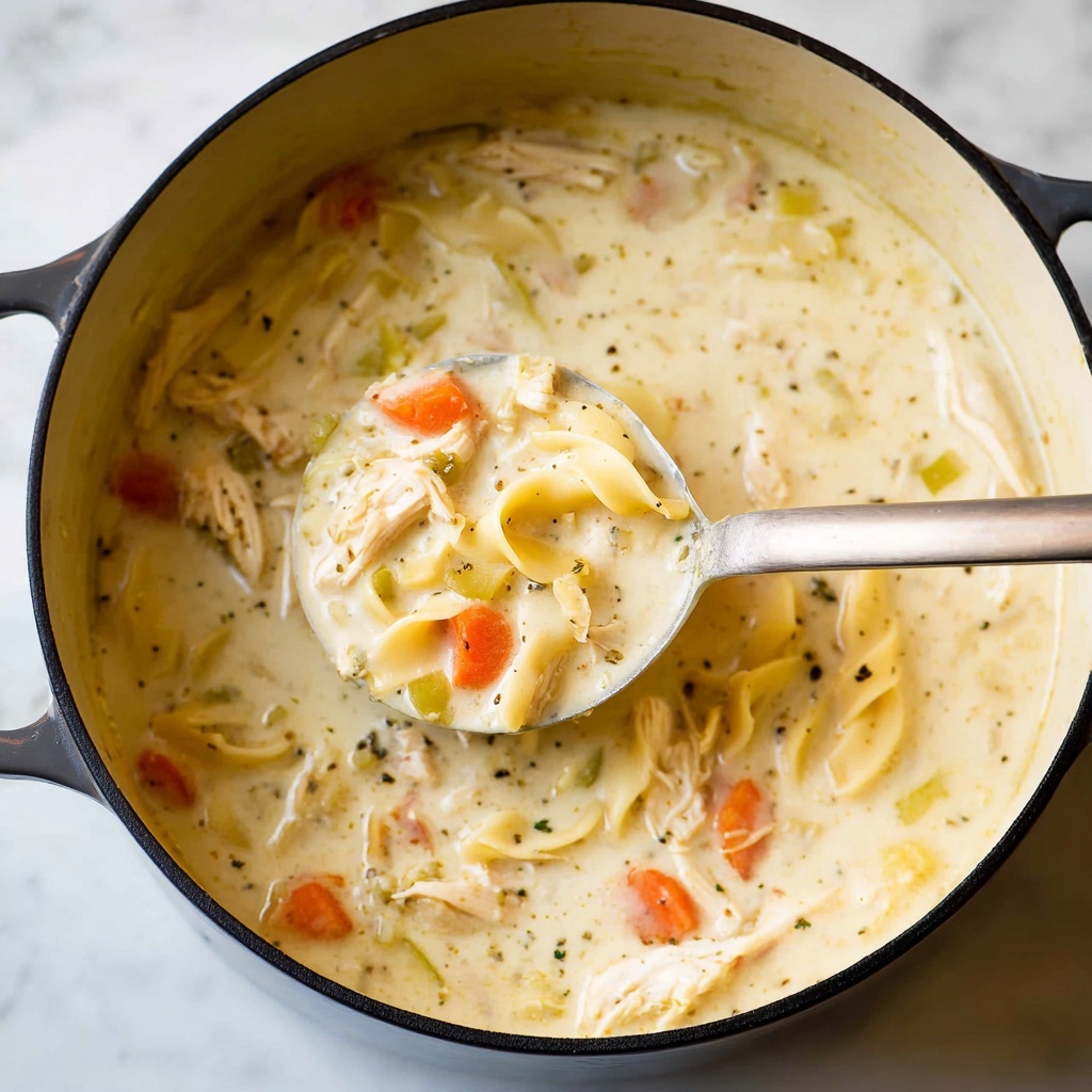 Creamy Chicken Noodle Soup Recipe - Recipe Image