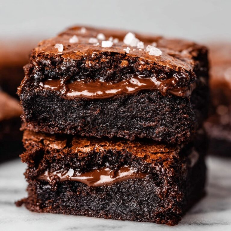 Chocolate Nutella Brownies Recipe