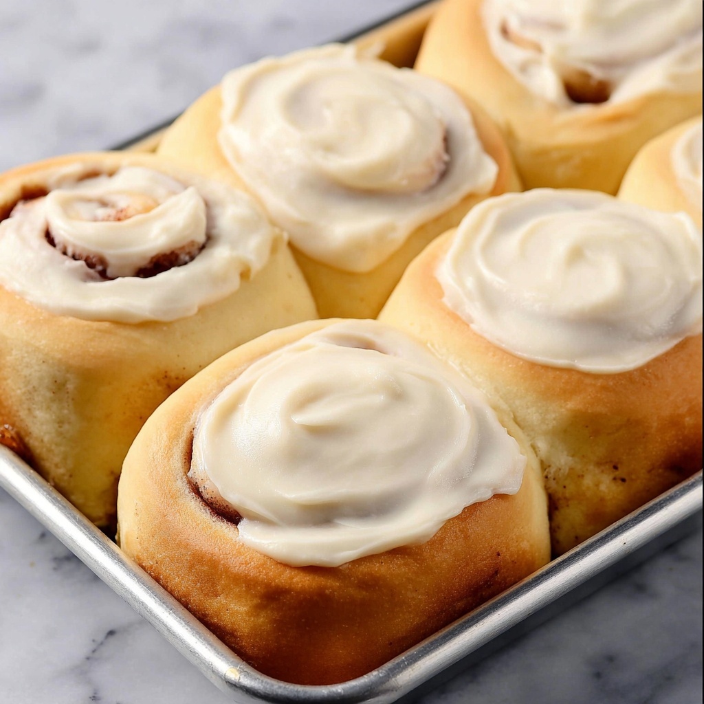 Decadent Cinnamon Rolls with Maple Cream Frosting - Recipe Image