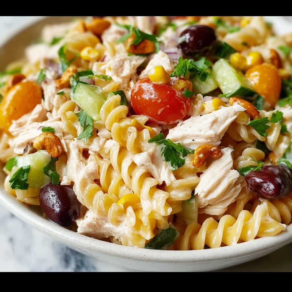 Delicious Waldorf Chicken Pasta Salad for Your Next Cookout Recipe - Recipe Image