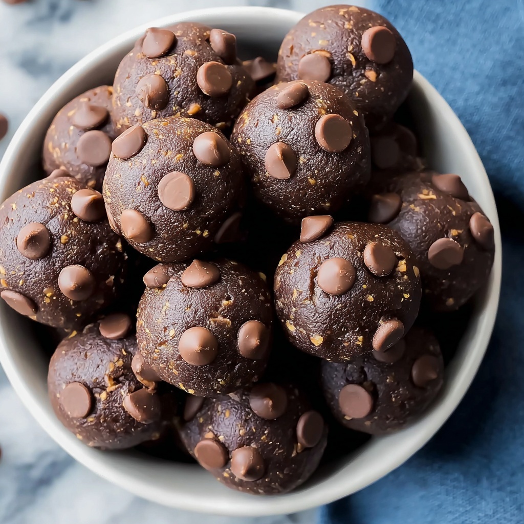 No-Bake Brownie Protein Bites Recipe - Recipe Image