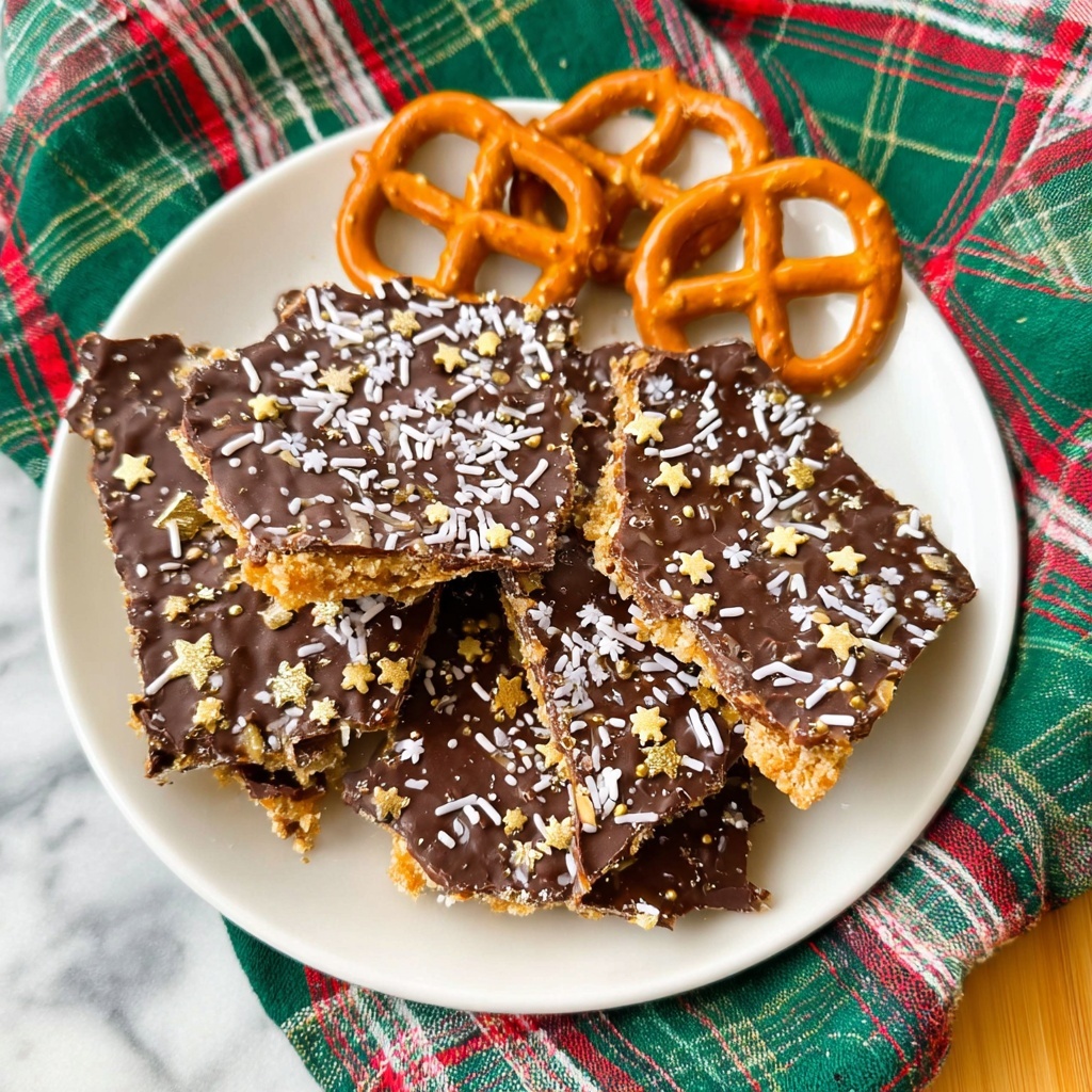 Pretzel Christmas Crack (Pretzel Toffee) Recipe - Recipe Image