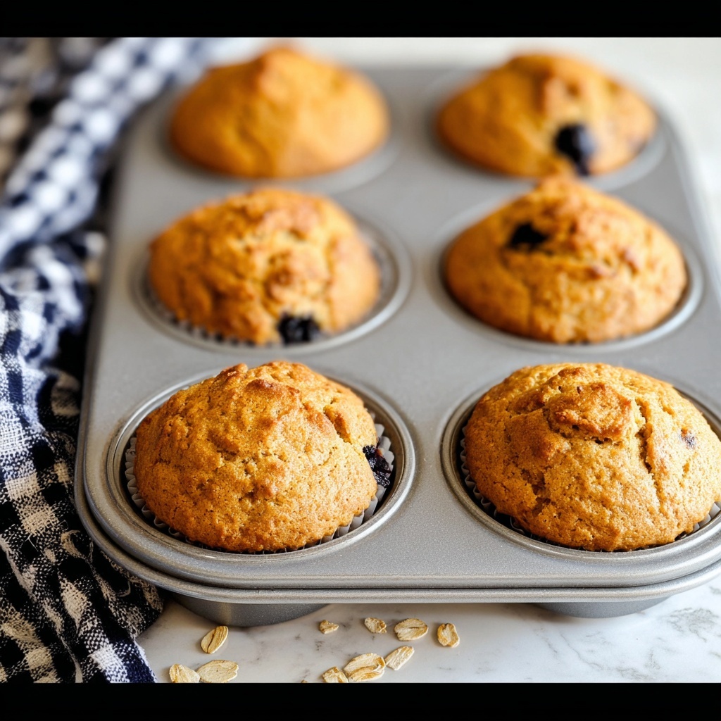 Blueberry Oatmeal Muffins Recipe - Recipe Image