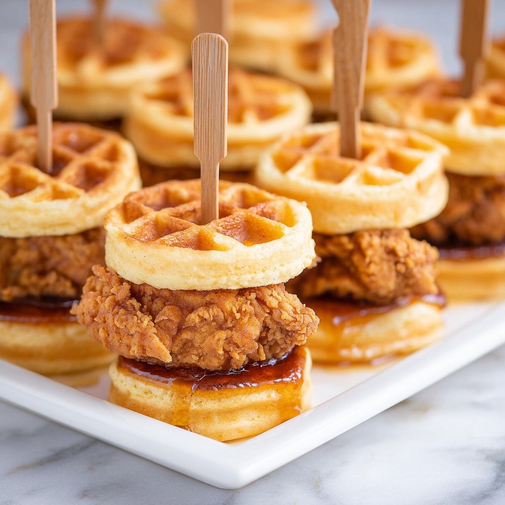 Chicken and Waffle Sliders Recipe - Recipe Image