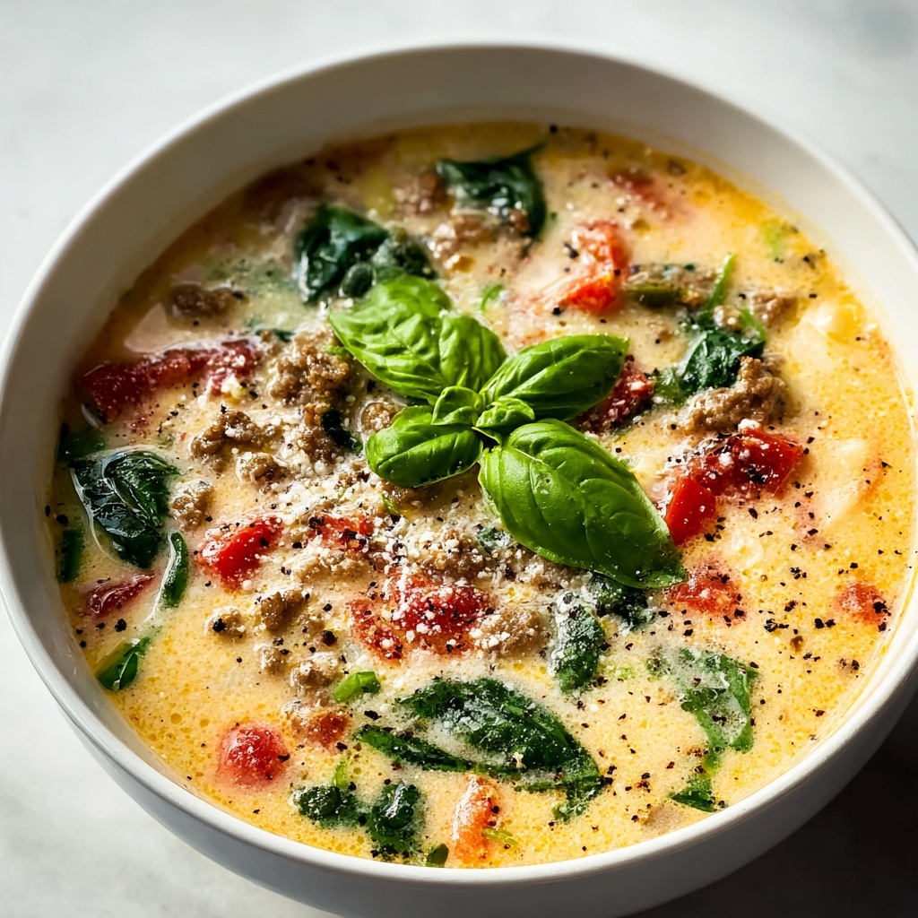 Delicious Parmesan Beef Sausage Ditalini Soup Recipe - Recipe Image
