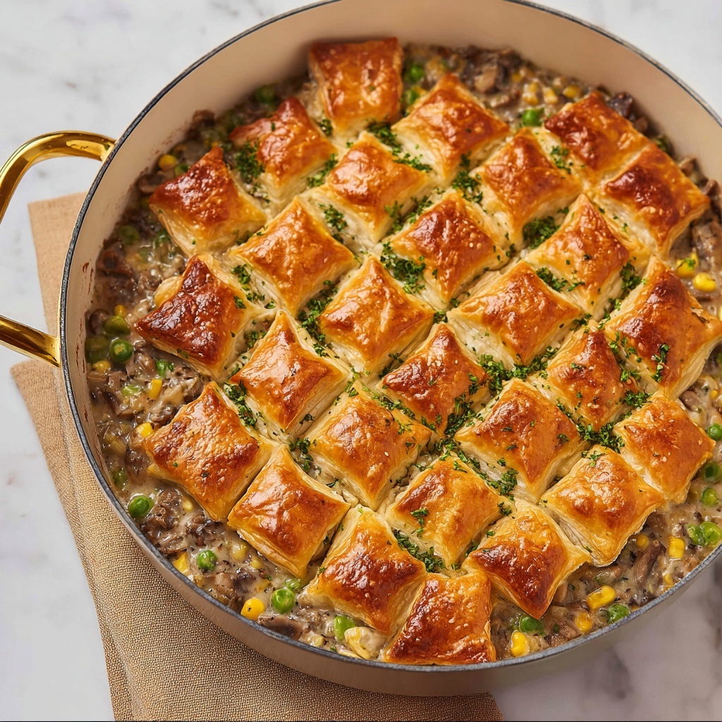 One-Pan Ground Turkey Pot Pie Recipe - Recipe Image