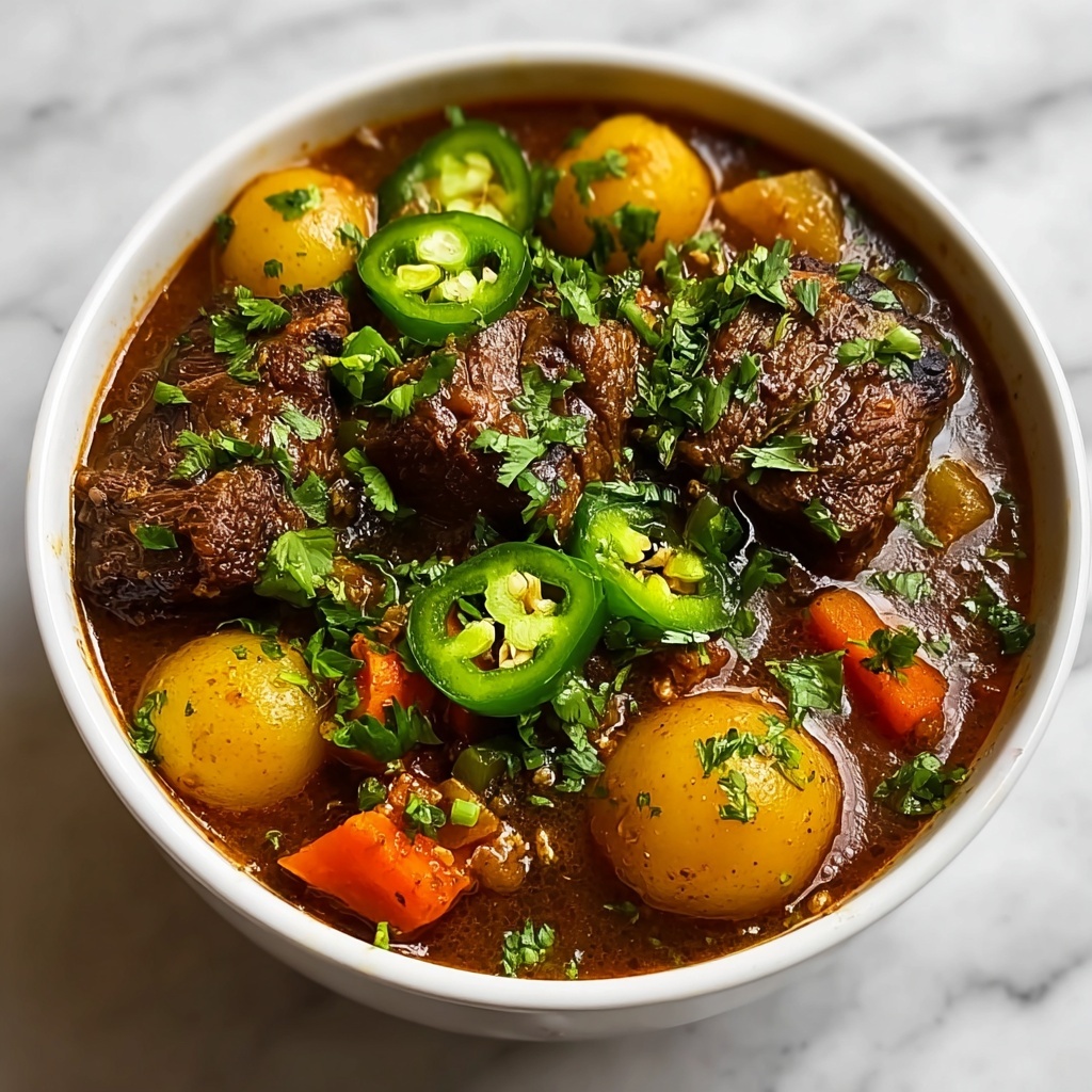 Crockpot Jalapeño Popper Beef Stew Recipe - Recipe Image