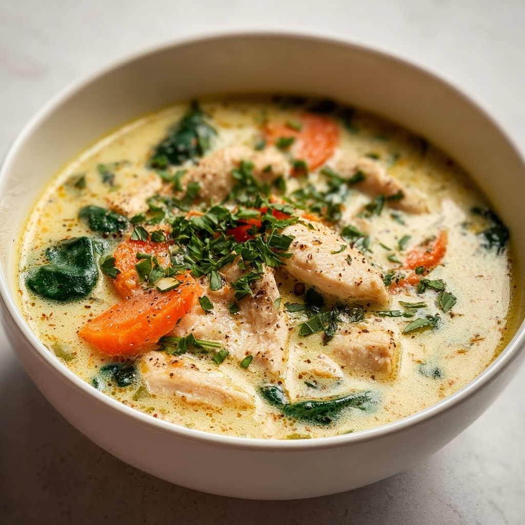 Marry Me Chicken Soup: Creamy Sun-Dried Tomato and Spinach Comfort Food Recipe - Recipe Image