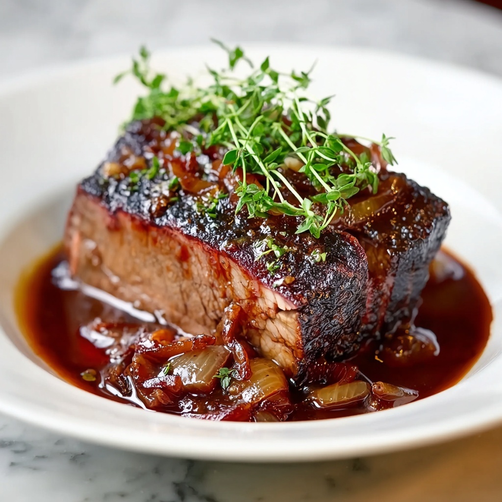 Red Wine & Gelatin Jus Brisket Recipe - Recipe Image