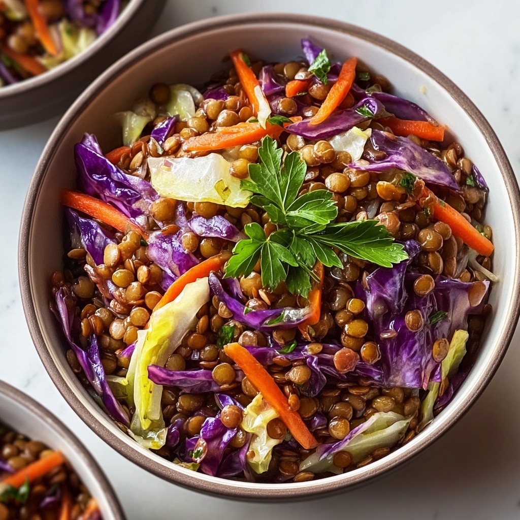 Warm Your Soul with Slow Cooker Cabbage & Lentils Delight Recipe - Recipe Image