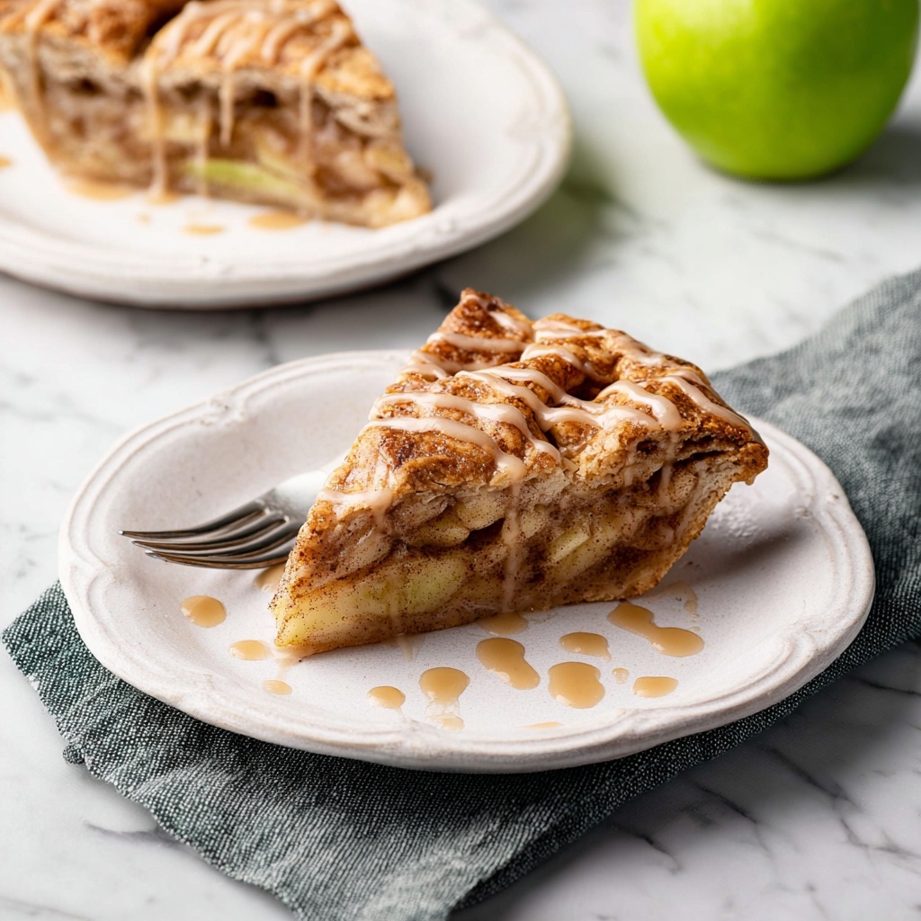 Sweet Apple Cinnamon Scones with Vanilla Glaze Recipe - Recipe Image