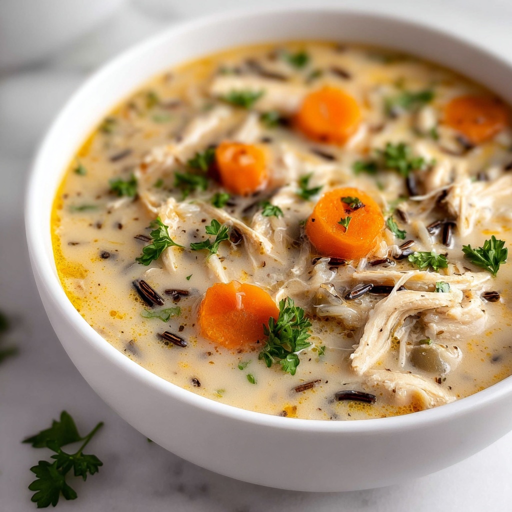 Healthy Chicken Wild Rice Soup Recipe - Recipe Image